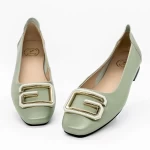 Ballerinas 6097 Grün Gebildet