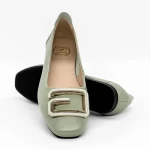 Ballerinas 6097 Grün Gebildet