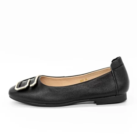 Ballerinas 6097 Schwarz Gebildet
