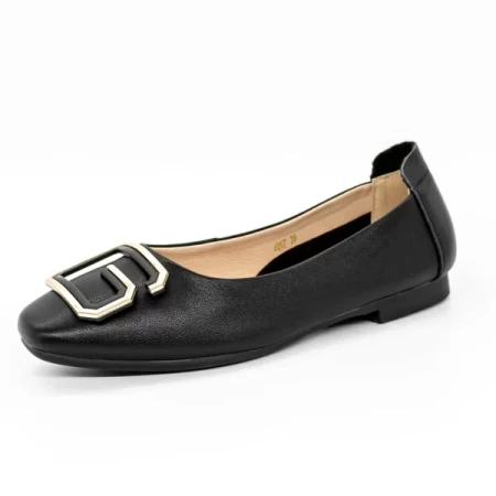 Ballerinas 6097 Schwarz Gebildet