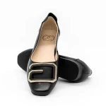 Ballerinas 6097 Schwarz Gebildet