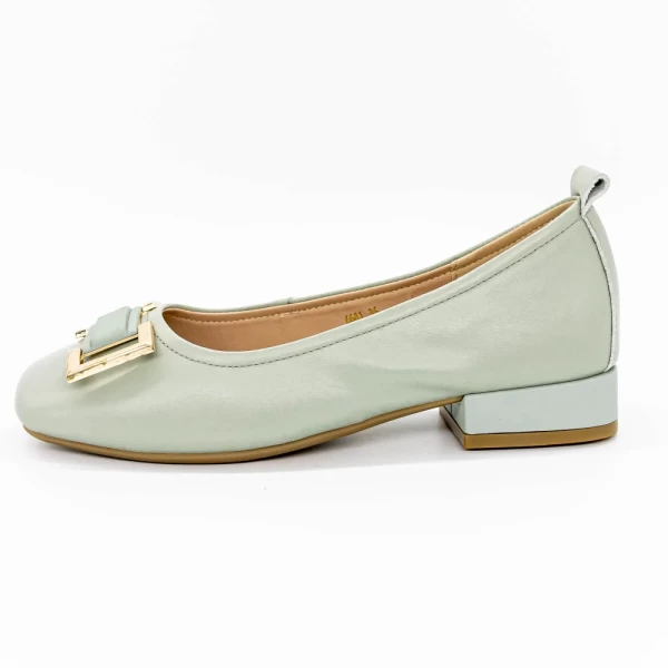Ballerinas 6681 Grün Gebildet