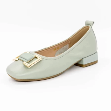 Ballerinas 6681 Grün Gebildet