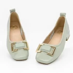 Ballerinas 6681 Grün Gebildet