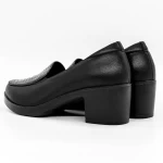 Schuhe auf einer dicken Sohle 1583-10 schwarz | Gebildet