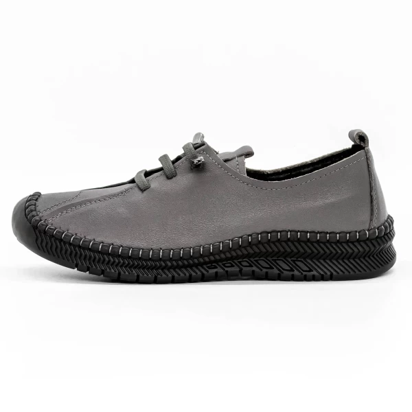 Frauenschuhe jeden Tag 2071 Grau Gebildet