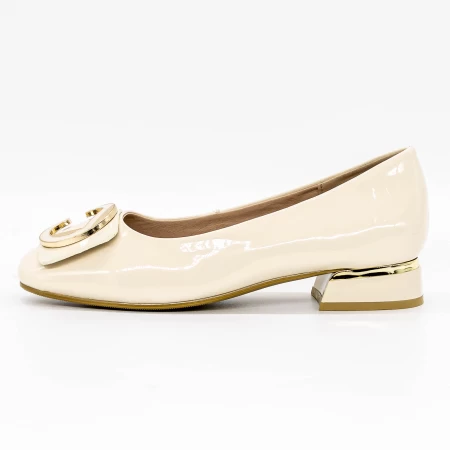 Ballerinas 8117-6 Creme Gebildet