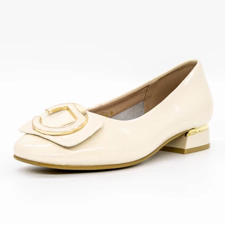 Ballerinas 8117-6 Creme Gebildet