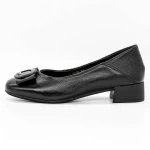 Schuhe auf einer dicken Sohle 9625 schwarz | Gebildet