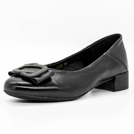 Schuhe auf einer dicken Sohle 9625 schwarz | Gebildet