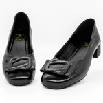 Schuhe auf einer dicken Sohle 9625 schwarz | Gebildet
