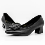 Schuhe auf einer dicken Sohle 611706 Schwarz | Gebildet