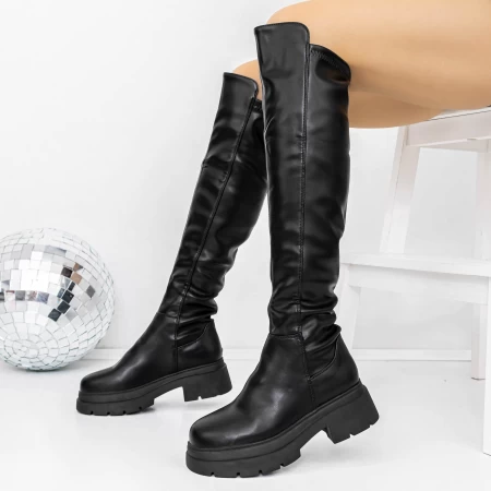 Low -Haeled -Stiefel der Frauen 3WL125 Black | Mei