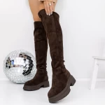 Low -Hack -Stiefel der Frauen 3WL125 Brown Mei