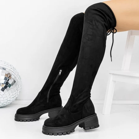 Low -Haeled -Stiefel der Frauen 3WL126 Schwarz | Mei
