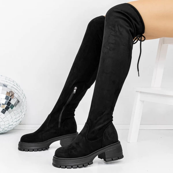 Low -Haeled -Stiefel der Frauen 3WL126 Schwarz | Mei