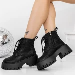 Frauenstiefel im Spring-Auto 3WL115 Black | Mei