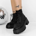 Frauenstiefel im Spring-Auto 3WL115 Black | Mei