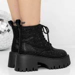 Frauenstiefel im Spring-Auto 3WL115 Black | Mei