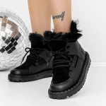 Frauenstiefel mit Pelz 3xj110 Black | Mei