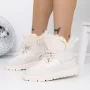 Frauenstiefel mit Pelz 3xj110 Beige | Mei