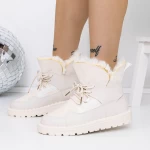 Frauenstiefel mit Pelz 3xj110 Beige | Mei