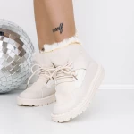Frauenstiefel mit Pelz 3xj110 Beige | Mei