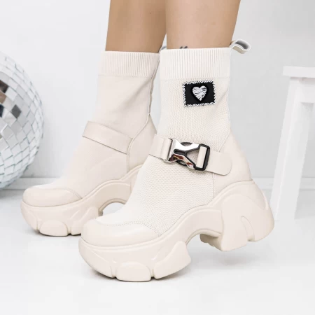 Frauenstiefel im Frühlings-Jesjn18 Beige Mei