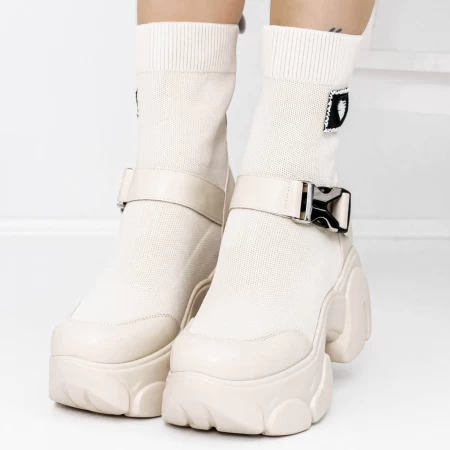 Frauenstiefel im Frühlings-Jesjn18 Beige Mei