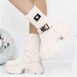 Frauenstiefel im Frühlings-Jesjn18 Beige Mei