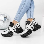 Frauen-Sneaker 3WL78 Black-Biała | Mei