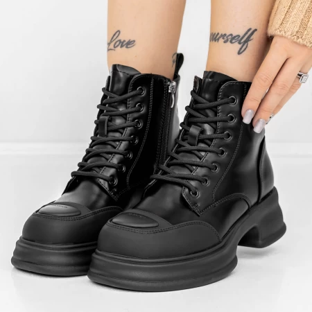 Frauenstiefel mit Pelz 3WL127 Black | Mei