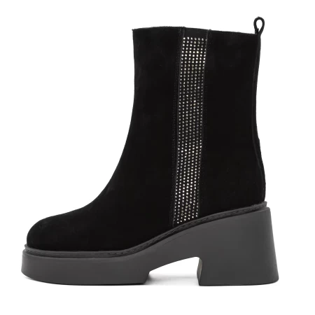 Frauenstiefel mit Pelz 1182-1r schwarz | Gebildet