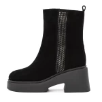 Frauenstiefel mit Pelz 1182-1r schwarz | Gebildet