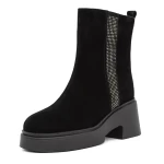 Frauenstiefel mit Pelz 1182-1r schwarz | Gebildet