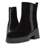 Frauenstiefel mit Pelz 1182-1r schwarz | Gebildet