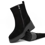 Frauenstiefel mit Pelz 1182-1r schwarz | Gebildet
