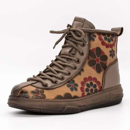 Frauenstiefel im Spring-Auto 5866 Pfirsich | Gebildet