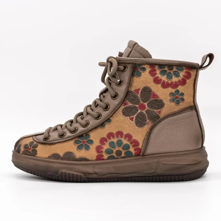 Frauenstiefel im Spring-Auto 5866 Pfirsich | Gebildet