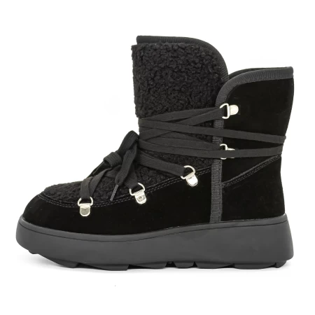 Frauenstiefel mit Pelz 1395-31e schwarz | Franco Gerardo