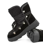 Frauenstiefel mit Pelz 1395-31e schwarz | Franco Gerardo