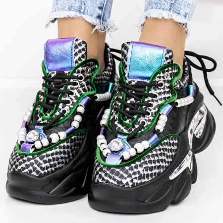 Sportschuhe auf der 3WL73 Black Platform Mei