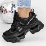 Sportschuhe auf der 3WL107 -Plattform Black | Mei