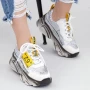 Sportschuhe auf der SZ260 White-Yellow-Plattform Mei