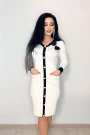 Frauenkleid MCY03882 Weiß | Kikiriki