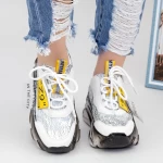 Sportschuhe auf der SZ260 White-Yellow-Plattform Mei