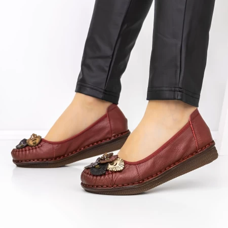 Ballerinas 6630 Rot Gebildet
