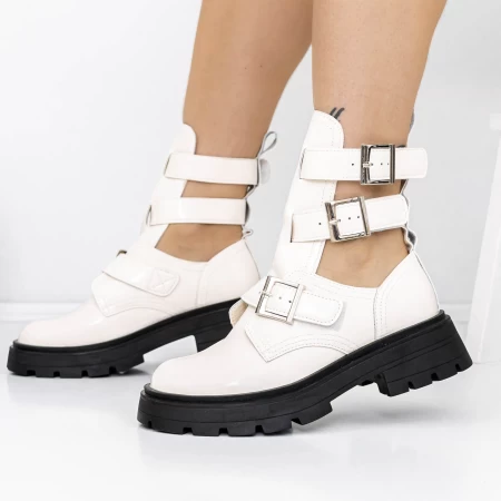 Frauenstiefel im Frühling-Jesień 3wl91 White | Mei