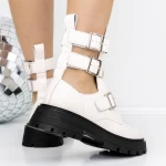 Frauenstiefel im Frühling-Jesień 3wl91 White | Mei