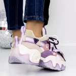 Frauen -Sneaker 3WL106 Lila Mei